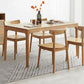 Rectangle Indoor Oak Wood Dining Table Modern Kitchen Table in Nature with 4 Legs Clearhalo ' dining_table' 'Dining Tables & Seating' 'Dining Tables' 'furn' 'furn_dining_table' 'Furniture' 'furniture_dining_table' 'Kitchen & Dining Furniture' 'kitchen&dining_furn' 'kitchen' 'kitchen_dining_table' 1200x1200_a1f9ce90-e187-42e4-be67-0e87dd91df29