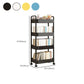 Scandinavian Plastic Bookshelf Open Back Standard Bookcase with Shelves