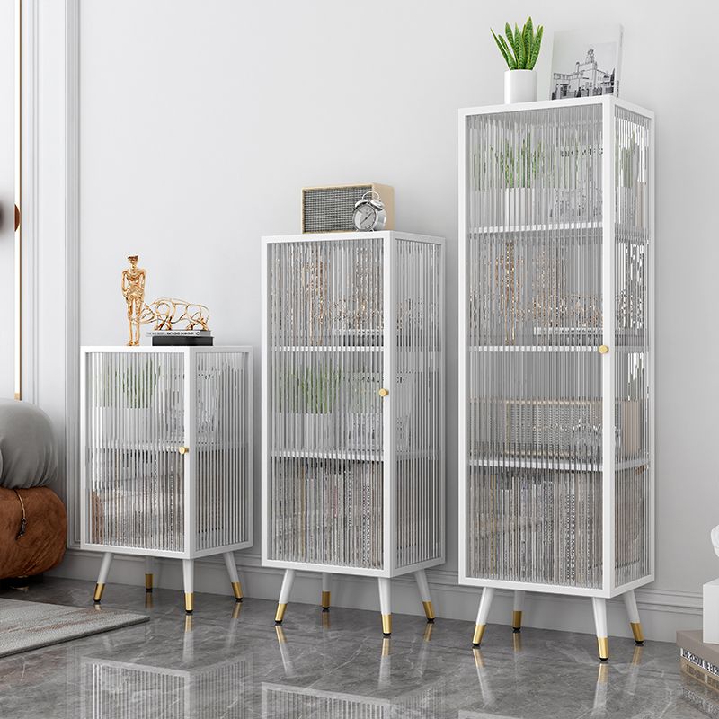 Black and White Dining Server Contemporary Metal Cabinets and Open Storage Server Clearhalo 'buffet_sideboard' 'Buffets & Sideboards' 'furn' 'furn_buffet_sideboard' 'Furniture' 'furniture_buffet_sideboard' 'Kitchen & Dining Furniture' 1200x1200_a1faf85a-e2ed-471a-bf2e-c855f77abd8c