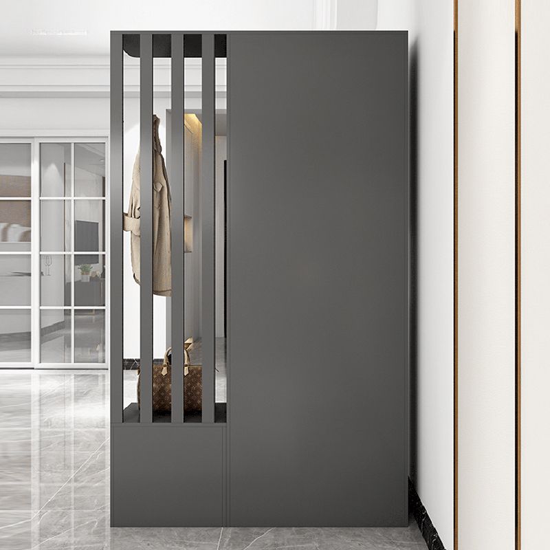 Contemporary 2-Door 78.74" H Cabinet Wooden Accent Cabinet with Drawer Clearhalo 'Cabinets & Chests' 'cabinets_chests' 'furn' 'furn_cabinets_chests' 'Furniture' 'Living Room Furniture' 1200x1200_a1fbb021-4ff7-4cbb-a038-d758c4ee7c44