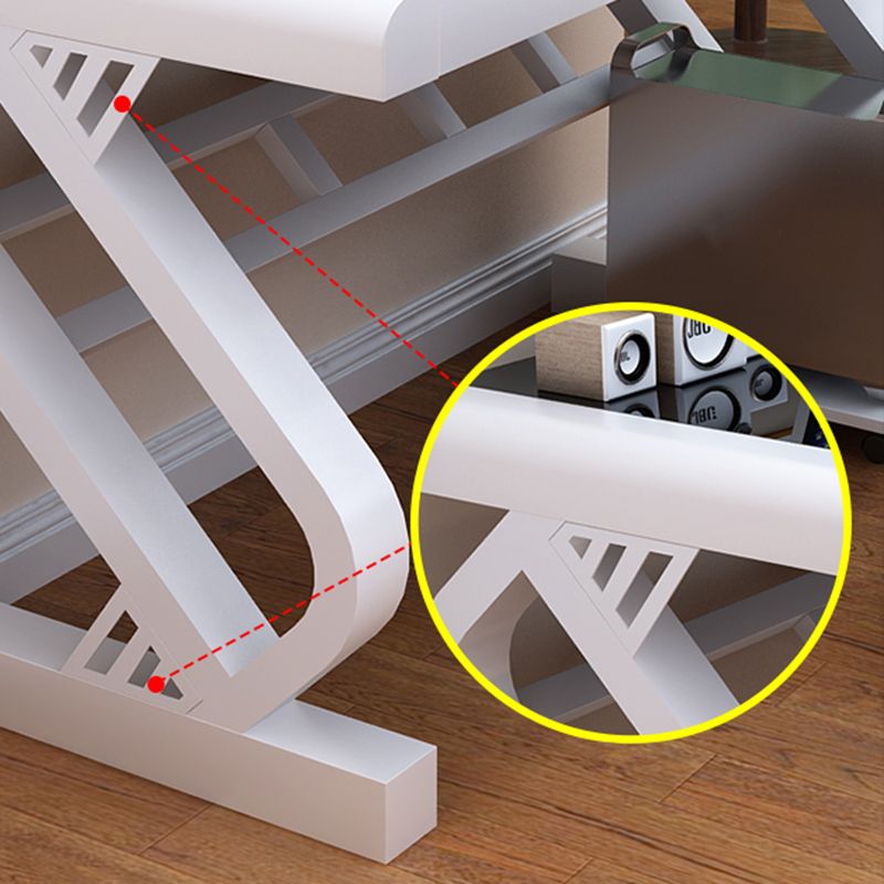 23" Wide Modern Gaming Desk Rectangular Mirrored Office Desk Clearhalo 'furn' 'furn_office_desk' 'Furniture' 'Office Desks' 'Office Furniture' 'office_desk' 1200x1200_a1fc44e4-7ccd-4a44-b4c7-e6317d73c073