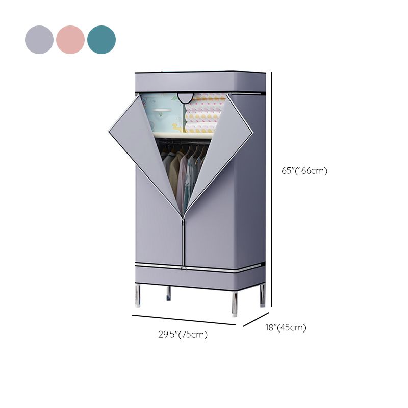 Armoire de garde-robe en acier avec étagères Armoire de garde-robe moderne pour la maison