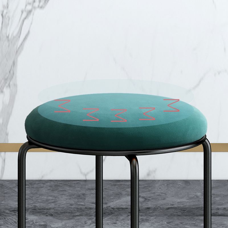 Standard Ottoman Round Corduroy Glam Whole Colored Tear Resistant Ottoman Clearhalo 'furn' 'furn_ottomans_poufs' 'Furniture' 'Living Room Furniture' 'Ottomans & Poufs' 'ottomans_poufs' 1200x1200_a1ff1bca-7c5a-4adf-bf33-309d74a8d5f4