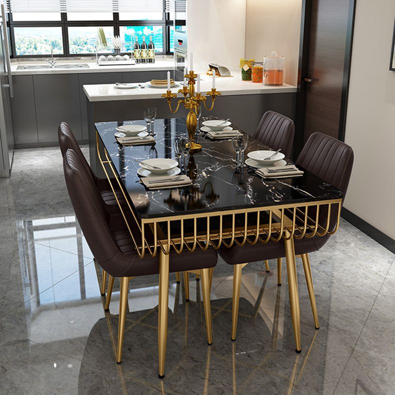 Modern 1/2/5/7 Pieces Dining Set Marble Dining Furniture Set /Separate Items Clearhalo 'Dining Room Sets' 'Dining Tables & Seating' 'dining_room_set' 'furn' 'furn_dining_room_set' 'Furniture' 'furniture_dining_room_set' 'Kitchen & Dining Furniture' 'kitchen&dining_furn' 'kitchen' 1200x1200_a2008391-70e1-46fd-836b-b711ebfe7e08