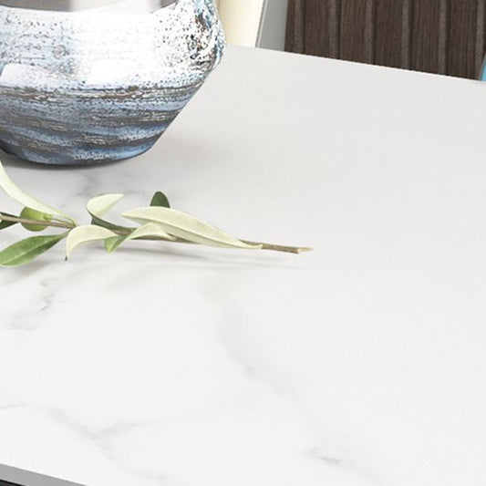 Rechteck Esstisch 4 Beine Esstisch mit fester Holzbasis