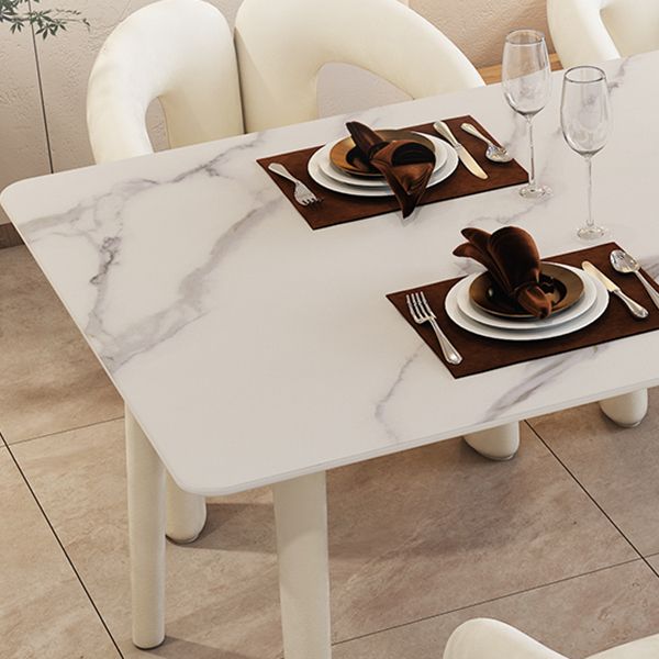 Modern Style Stone Furniture 1/5 Pcs Dining Room Table Set for Home