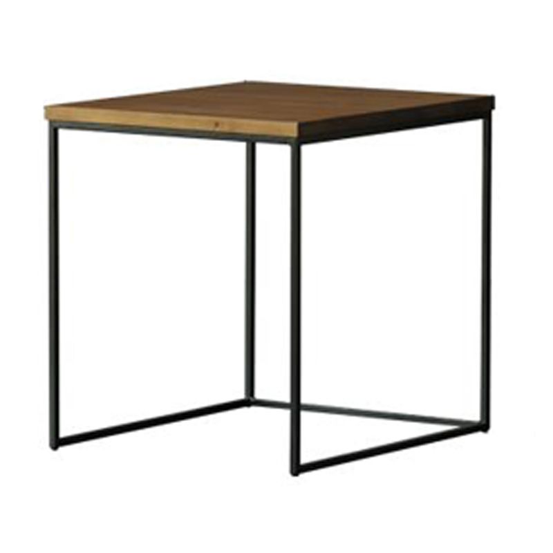 Industrieller Cocktailtisch, rechteckiger Kaffee-Cocktailtisch aus massivem Holz