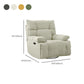 Contemporary Standard Recliner Microsuede Single Recliner Chair