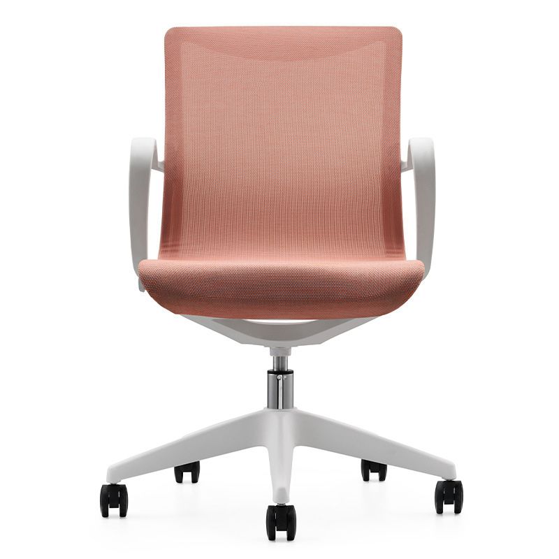 Modern Desk Chair Mesh Office Chair Mid-Back Chair with Wheels Clearhalo 'furn' 'furn_office_chair' 'Furniture' 'Office Chairs' 'Office Furniture' 'office_chair' 1200x1200_a206a7cc-9778-4f13-bd5b-396433d5630e