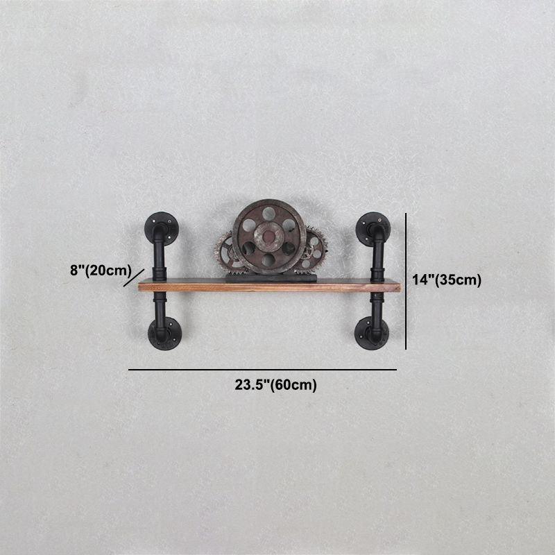 Metal Floating Bookcase Industrial Style Closed Back Shelf for Home Office Clearhalo 'Bookcases' 'furn' 'furn_bookcases' 'Furniture' 'furniture_bookcases' 'Office Furniture' 1200x1200_a206cc4e-e2c0-4db6-9d85-9105879b5585