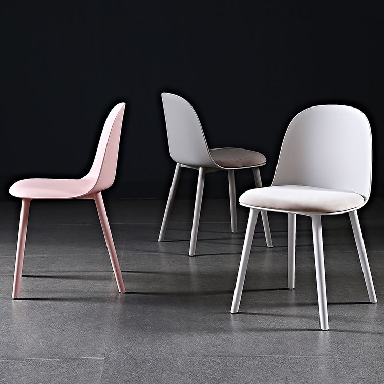 Nordic Dining Room Armless Chair Plastic Side Fabric Chair for Kitchen Clearhalo ' kitchen&dining_furn' 'Dining Chairs' 'Dining Tables & Seating' 'dining_chair' 'furn' 'furn_dining_chair' 'Furniture' 'furniture_dining_chair' 'Kitchen & Dining Furniture' 'kitchen' 1200x1200_a206e66c-23d1-44dd-98be-d39f10bc8e33