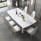 Traditional Luxury Dining Table Rectangle Sintered Stone White Dining Table for Dinning Room Clearhalo ' dining_table' 'Dining Tables & Seating' 'Dining Tables' 'furn' 'furn_dining_table' 'Furniture' 'furniture_dining_table' 'Kitchen & Dining Furniture' 'kitchen&dining_furn' 'kitchen' 'kitchen_dining_table' 1200x1200_a2090c17-309c-4243-adc9-be1bfe1b217a