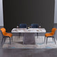 Metal Traditional Luxury Rectangle Table Sintered Stone Indoor Table with Pedestal Clearhalo ' dining_table' 'Dining Tables & Seating' 'Dining Tables' 'furn' 'furn_dining_table' 'Furniture' 'furniture_dining_table' 'Kitchen & Dining Furniture' 'kitchen&dining_furn' 'kitchen' 'kitchen_dining_table' 1200x1200_a20a2cbf-8629-4696-8924-133dff84aea8