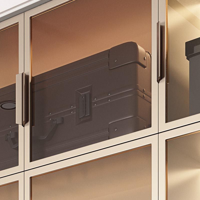 Modern Style Wardrobe White Color Wood Wardrobe Closet with Shelves Clearhalo 'Armoires & Wardrobes' 'armoires_wardrobes' 'Bedroom Furniture' 'furn' 'furn_armoires_wardrobes' 'Furniture' 1200x1200_a20b2abf-ff75-4894-8890-e8b32af687d6