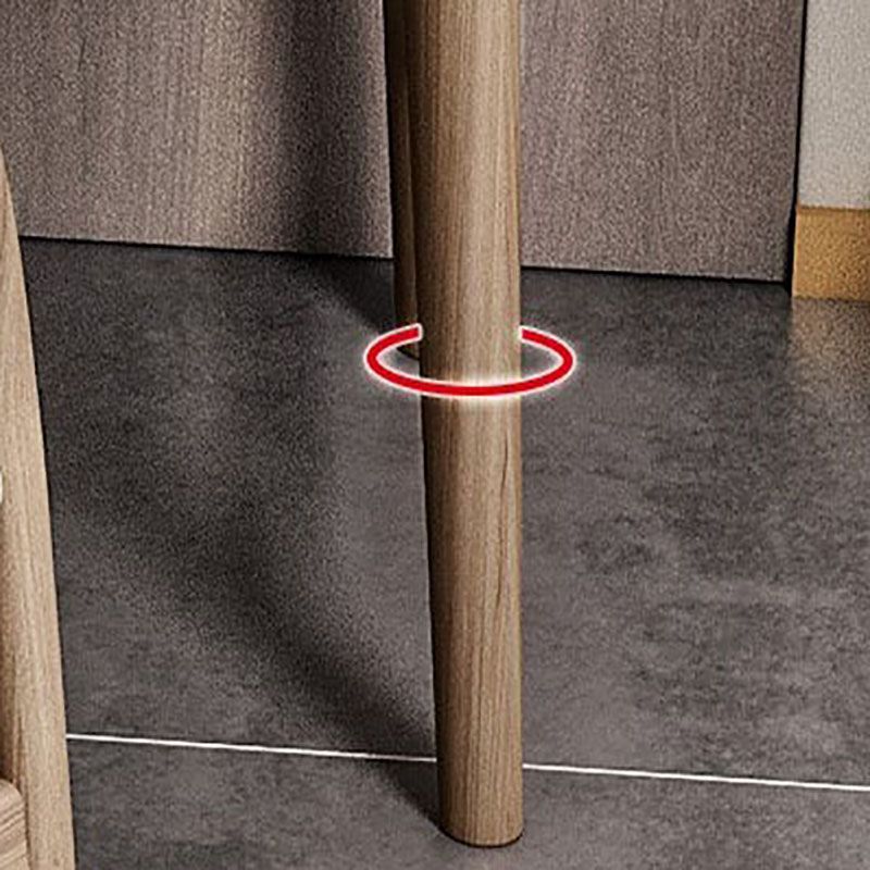 Escritorio de escritura de madera maciza contemporánea de 30 "altura escritorio de oficina en forma de L de altura