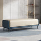 Modern Cushioned Seating Bench Rectangle Entryway and Bedroom Bench , 16 inch W Clearhalo 'Benches' 'Chairs & Seating' 'furn' 'furn_benches' 'Furniture' 'Living Room Furniture' 1200x1200_a20c80db-e2d8-48f9-838b-09b082e8d0a0