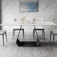 Modern Sintered Stone Top Dining Set Rectangular 1/4/5/7 Pieces Dining Room Table Set Clearhalo 'Dining Room Sets' 'Dining Tables & Seating' 'dining_room_set' 'furn' 'furn_dining_room_set' 'Furniture' 'Kitchen & Dining Furniture' 1200x1200_a20e4a56-ecc8-4371-8884-760a3c18e14e