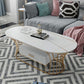 Glam Frame Single Coffee Table Oval Coffee Table with Drawer Clearhalo 'Coffee & Accent Tables' 'Coffee Tables' 'coffee_tables' 'furn' 'furn_coffee_tables' 'Furniture' 'Living Room Furniture' 1200x1200_a20e7b8e-a5b5-4290-bdcb-500775ab3534