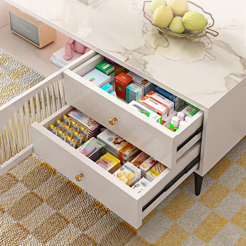 Glam TV Media Console Glass Media Console TV Stand for Living Room Clearhalo 'furn' 'furn_tv_stands_entertainment_centers' 'Furniture' 'Living Room Furniture' 'TV Stands & Entertainment Centers' 'TV Stands & Media Storage Furniture' 'tv_stands_entertainment_centers' 1200x1200_a20e8836-beb9-4fa1-8eff-672940c824f0