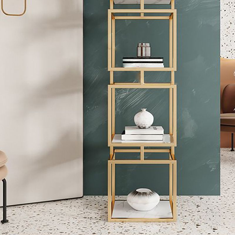 Industrial Metal Open Back Bookshelf Vertical Bookshelf for Living Room Clearhalo 'Bookcases' 'furn' 'furn_bookcases' 'Furniture' 'furniture_bookcases' 'kitchen' 'kitchen_bookcases' 'Living Room Furniture' 'Office Furniture' 1200x1200_a20e9dd1-7d94-44f0-bbbd-30dc69691e72