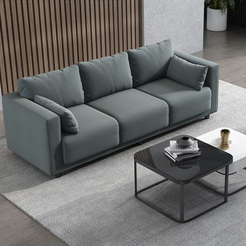 Square Arm Modern Sofa with Tight Seat and Loose Back for Living Room Clearhalo 'furn' 'furn_sofas' 'Furniture' 'furniture_sofas' 'kitchen' 'kitchen_sofas' 'Living Room Furniture' 'Sofa' 'sofas' 1200x1200_a20f41c3-c15b-4e02-aca8-0f90884f28b0