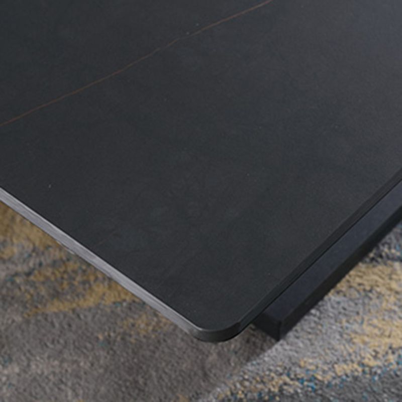 Modern Solid Color Metal Single Foot Base Slate Square Coffee Table Clearhalo 'Coffee & Accent Tables' 'Coffee Tables' 'coffee_tables' 'furn' 'furn_coffee_tables' 'Furniture' 'Living Room Furniture' 1200x1200_a20febf5-b815-4bea-9f05-09a3f3edde3c