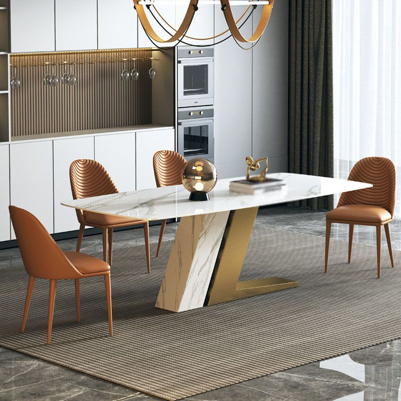Scandinavian Design 1/4/5/7 Pieces Furniture White Sintered Stone Dining Table Set Clearhalo 'Dining Room Sets' 'Dining Tables & Seating' 'dining_room_set' 'furn' 'furn_dining_room_set' 'Furniture' 'furniture_dining_room_set' 'Kitchen & Dining Furniture' 'kitchen&dining_furn' 'kitchen' 1200x1200_a210a408-abb7-4606-9753-e20cf96dfe85