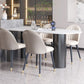 Contemporary Dining Table Sintered Stone Table with 3 Black Legs for Dining Clearhalo ' dining_table' 'Dining Tables & Seating' 'Dining Tables' 'Furniture' 'furniture_dining_table' 'Kitchen & Dining Furniture' 'kitchen&dining_furn' 'kitchen' 'kitchen_dining_table' 1200x1200_a214fa3e-e94c-49ee-905b-4572ee8d8923