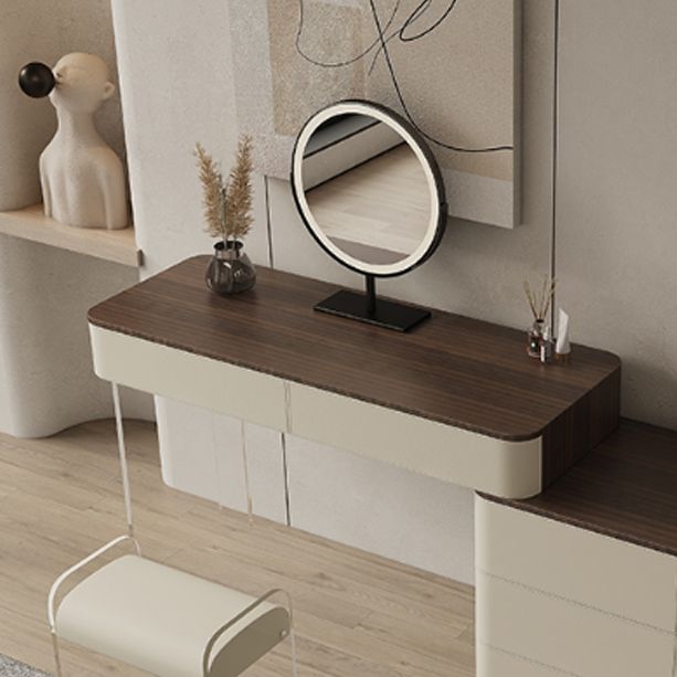 17.72 "brede make-up ijdelheid in witte make-up ijdelheid bureautafel met laden