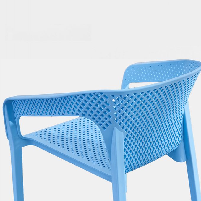 Plastic Scandinavian Arm Chair Kitchen Dining Room Cross Back Chair Clearhalo 'Dining Chairs' 'Dining Tables & Seating' 'dining_chair' 'furn' 'furn_dining_chair' 'Furniture' 'furniture_dining_chair' 'Kitchen & Dining Furniture' 1200x1200_a2167dd1-273e-4da0-bf06-ebedf2c8378f