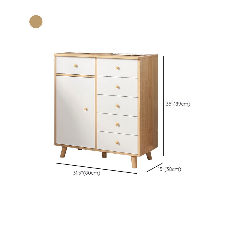Commode de rangement contemporaine en bois avec 4/5/9 tiroirs