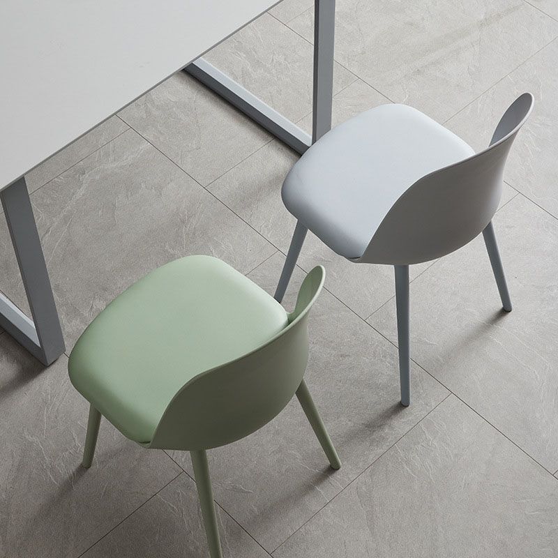 PU Leather Side Chair Contemporary Style Dining Chair for Indoor Clearhalo 'Dining Chairs' 'Dining Tables & Seating' 'dining_chair' 'furn' 'furn_dining_chair' 'Furniture' 'furniture_dining_chair' 'Kitchen & Dining Furniture' 1200x1200_a216a332-1efe-4557-ba43-c020be16995e