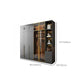 Modern Glass Wardrobe Wardrobe Armoire Wardrobe Cabinet for Home