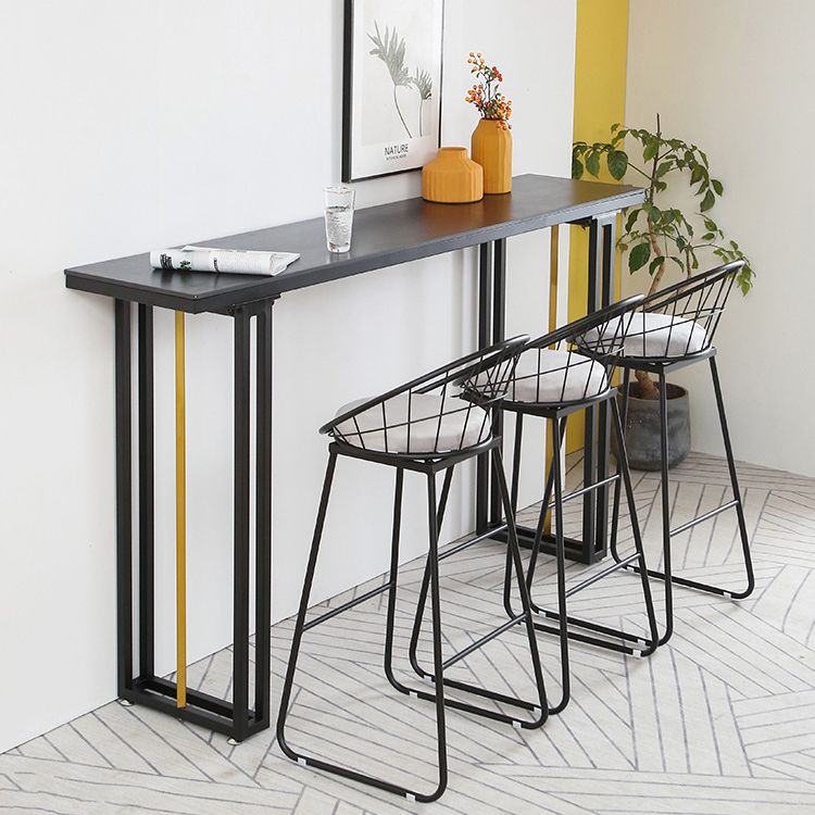 Industrial Sintered Stone Bar Table Dining Table for Kitchen Living Room Clearhalo 'Bar Furniture' 'Bar Tables' 'bar_tables' 'furn' 'furn_bar_tables' 'Furniture' 'Kitchen & Dining Furniture' 1200x1200_a21aada1-38f1-469e-924e-7f675b161085