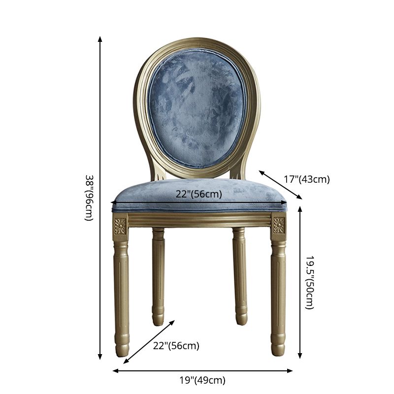 Traditional Velvet Dining Chair 38''H King Louis Back Side Chair with 4 Legs for Restaurant Clearhalo ' kitchen&dining_furn' 'Dining Chairs' 'Dining Tables & Seating' 'dining_chair' 'furn' 'furn_dining_chair' 'Furniture' 'furniture_dining_chair' 'Kitchen & Dining Furniture' 'kitchen' 1200x1200_a21b9dd5-b656-438d-8ac8-23bd331cae7b