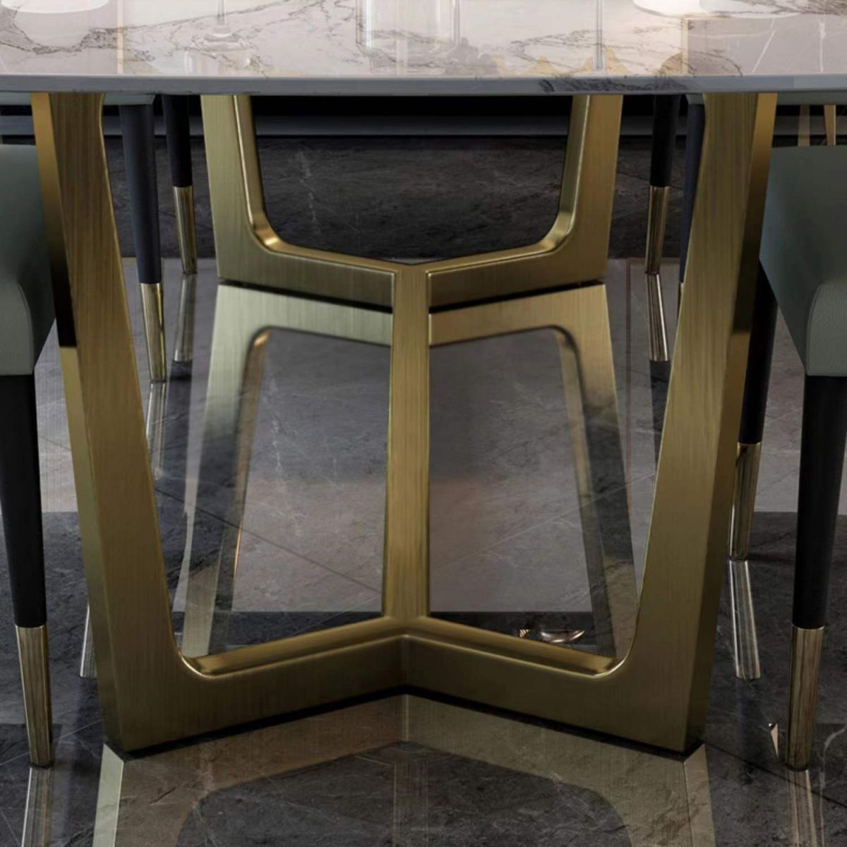 Contemporary Sintered Stone Dining Table Set 1/4/5/6/7 Pieces Dining Set for Home Clearhalo 'Dining Room Sets' 'Dining Tables & Seating' 'dining_room_set' 'furn' 'furn_dining_room_set' 'Furniture' 'furniture_dining_room_set' 'Kitchen & Dining Furniture' 1200x1200_a21d7cca-eda1-45c2-aa80-3ac80b9d7cad