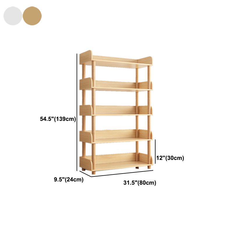 オープン木製本棚モダンなミニマリストのホームリビングルーム本棚