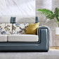 Modern Gray Cushions Sofa & Chaise 5-Seater 139.37" L Square Arm Sectional Sofa Clearhalo 'furn' 'furn_sectionals' 'Furniture' 'Living Room Furniture' 'Sectionals' 1200x1200_a2204f07-db95-4945-808c-d08f1f18e587