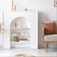 Contemporary 3 Shelves Accent Chest White 7.87-Inch D Cabinet Clearhalo 'Cabinets & Chests' 'cabinets_chests' 'furn' 'furn_cabinets_chests' 'Furniture' 'Living Room Furniture' 1200x1200_a2235a82-8402-48be-b065-7a577346ccd0