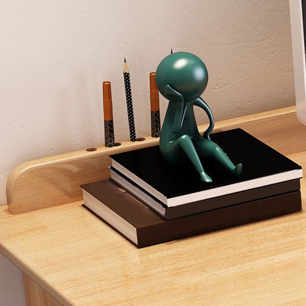 Modern Style Wooden Office Desk 1 Shelf Writing Desk for Bedroom Clearhalo 'furn' 'furn_office_desk' 'Furniture' 'Office Desks' 'Office Furniture' 'office_desk' 1200x1200_a225e26c-b36e-4aec-9384-13e2d5d29d84