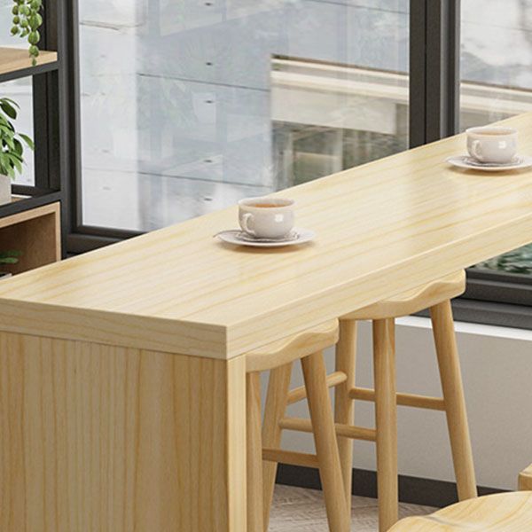 1/4/5/9-teiliges modernes Bartisch-Set, rechteckiger Bartisch mit Holzhockern