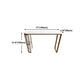 Glam Gold Iron Bar Table Faux Marble White Top Specialty 41.3"H Bistro Table with Storage Clearhalo 'Bar Furniture' 'Bar Tables' 'bar_tables' 'furn' 'furn_bar_tables' 'Furniture' 'furniture_bar_tables' 'Kitchen & Dining Furniture' 1200x1200_a227a6db-b8e3-4250-910a-6fdbe6ae2e3c
