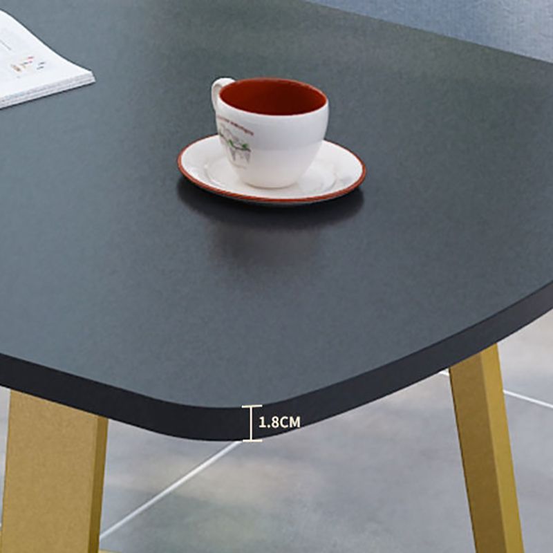Mesa de centro rectangular con patas cruzadas para sala de estar