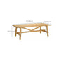 Glam Style Wooden Dining Table Rectangle Table with Wood Legs for Home Use Clearhalo 'Dining Tables & Seating' 'Dining Tables' 'dining_table' 'furn' 'furn_dining_table' 'Furniture' 'Kitchen & Dining Furniture' 1200x1200_a229124e-900d-4eb3-a04c-4fea6a744201