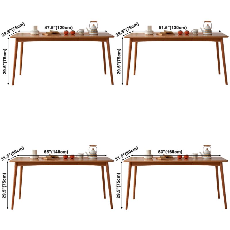 Rectangle Cherry Wood Table Modern Dining Table with 4 Legs for Restaurant Clearhalo ' dining_table' 'Dining Tables & Seating' 'Dining Tables' 'furn' 'furn_dining_table' 'Furniture' 'furniture_dining_table' 'Kitchen & Dining Furniture' 'kitchen&dining_furn' 'kitchen' 'kitchen_dining_table' 1200x1200_a2296744-591b-43e9-bfe9-ae03d79b62e1