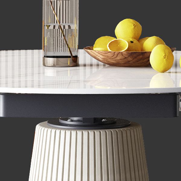 Nordic Glam Sintered Stone Dining Table Set 1/4/5/7 Pieces Dining Set for Kitchen Clearhalo 'Dining Room Sets' 'Dining Tables & Seating' 'dining_room_set' 'furn' 'furn_dining_room_set' 'Furniture' 'furniture_dining_room_set' 'Kitchen & Dining Furniture' 1200x1200_a22a044e-510e-4cc3-aede-0e1199e0a514