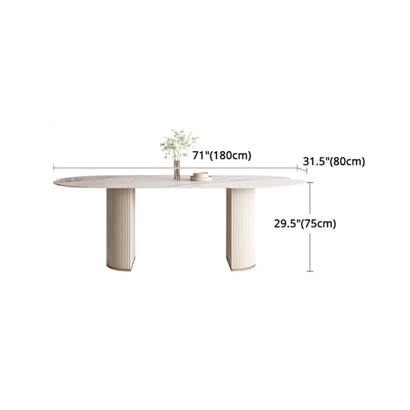 Modern Leatherwear Dining Table Set 1/4/5/7 Pieces White Sintered Stone Top Dinette Set Clearhalo 'Dining Room Sets' 'Dining Tables & Seating' 'dining_room_set' 'furn' 'furn_dining_room_set' 'Furniture' 'furniture_dining_room_set' 'Kitchen & Dining Furniture' 1200x1200_a22afa79-2fbf-4862-b6ff-b529719a981a