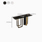 Tavolo di accento console contemporanea rettangolo tavolo console di finitura antica in marmo