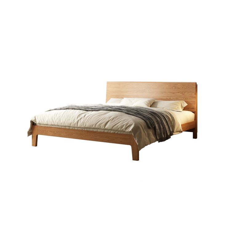 Letto standard a basso profilo standard scandinavo in legno massiccio