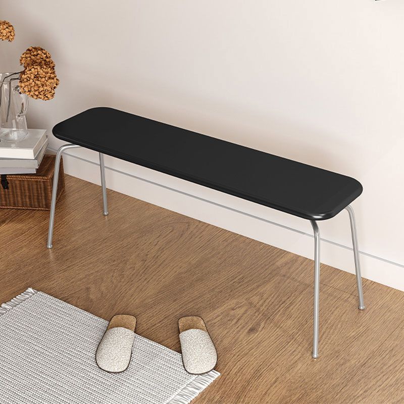 Modern Pine Bench Straight Legs Rectangle Seating Bench for Home Office Clearhalo 'Benches' 'Chairs & Seating' 'furn' 'furn_benches' 'Furniture' 'Living Room Furniture' 1200x1200_a22e2888-92a9-4c96-98ec-11e0d36c5f2f